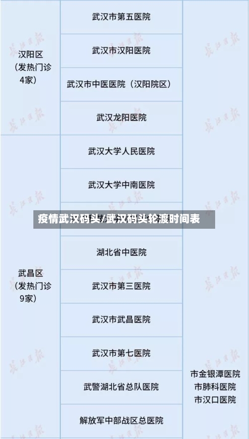 疫情武汉码头/武汉码头轮渡时间表-第2张图片