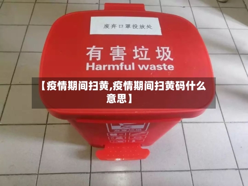 【疫情期间扫黄,疫情期间扫黄码什么意思】-第3张图片