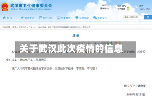 关于武汉此次疫情的信息-第2张图片