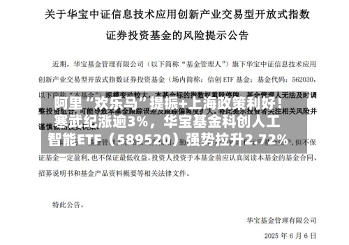 阿里“欢乐马	”提振+上海政策利好！寒武纪涨逾3%，华宝基金科创人工智能ETF（589520）强势拉升2.72%-第2张图片