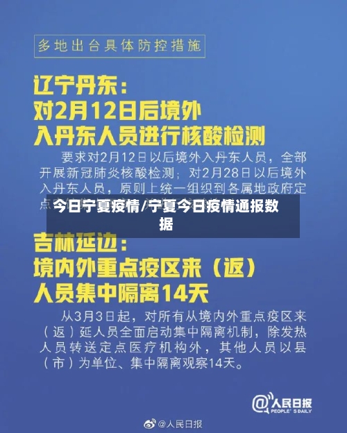 今日宁夏疫情/宁夏今日疫情通报数据