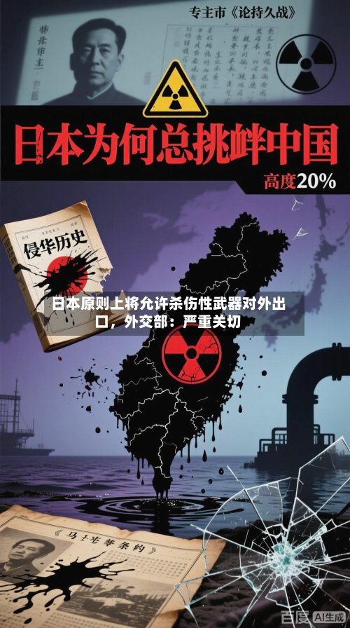 日本原则上将允许杀伤性武器对外出口，外交部：严重关切