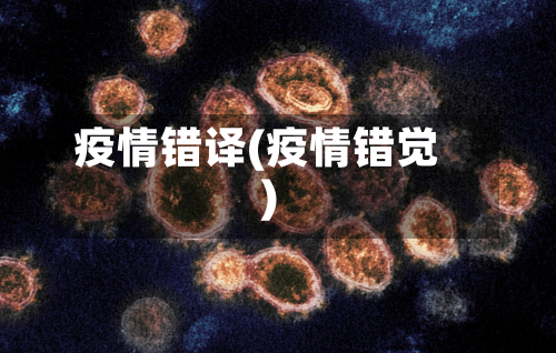 疫情错译(疫情错觉)-第2张图片