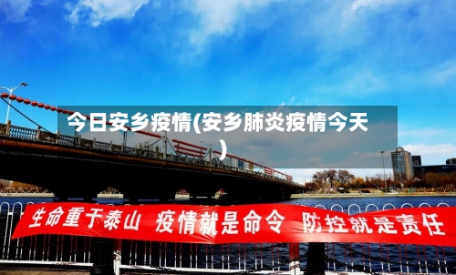 今日安乡疫情(安乡肺炎疫情今天)