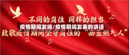 疫情期间发扬/疫情期间发表的讲话-第2张图片