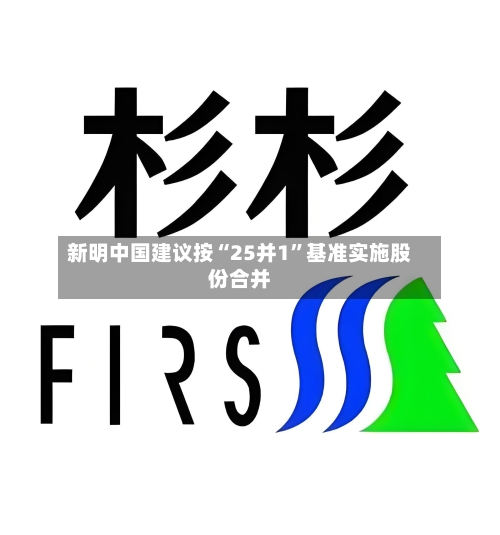 新明中国建议按“25并1”基准实施股份合并
