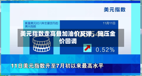 美元指数走高叠加油价反弹，施压金价回调