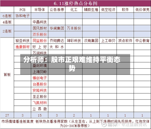 分析师：股市正艰难维持平衡态势