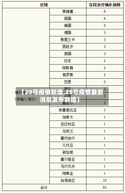 【29号疫情新增,29号疫情最新消息发布新增】-第3张图片