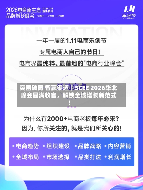 突围破局 智赢渠道｜SCEE 2026华北峰会圆满收官，解锁全域增长新范式！-第2张图片