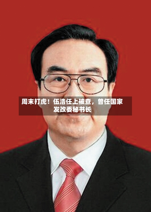 周末打虎！伍浩任上被查，曾任国家发改委秘书长-第2张图片