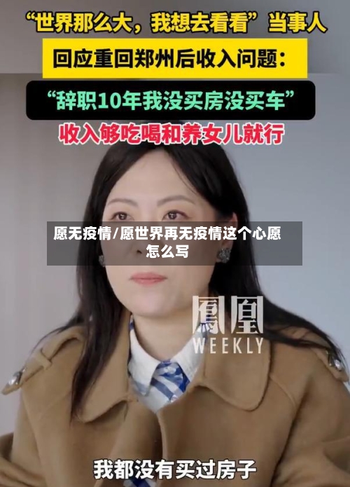 愿无疫情/愿世界再无疫情这个心愿怎么写