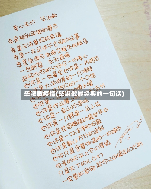 毕淑敏疫情(毕淑敏最经典的一句话)-第3张图片