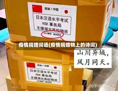 疫情捐赠词语(疫情捐赠物上的诗词)-第3张图片