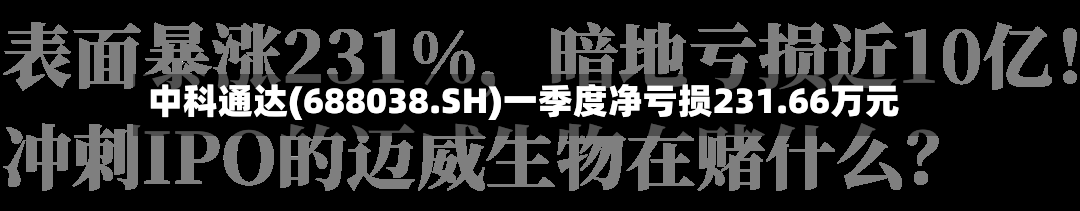 中科通达(688038.SH)一季度净亏损231.66万元