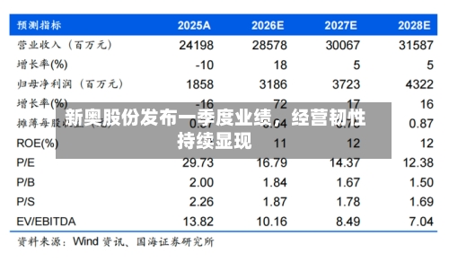 新奥股份发布一季度业绩	，经营韧性持续显现-第2张图片