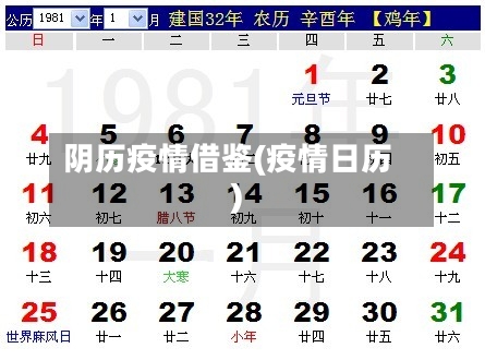 阴历疫情借鉴(疫情日历)