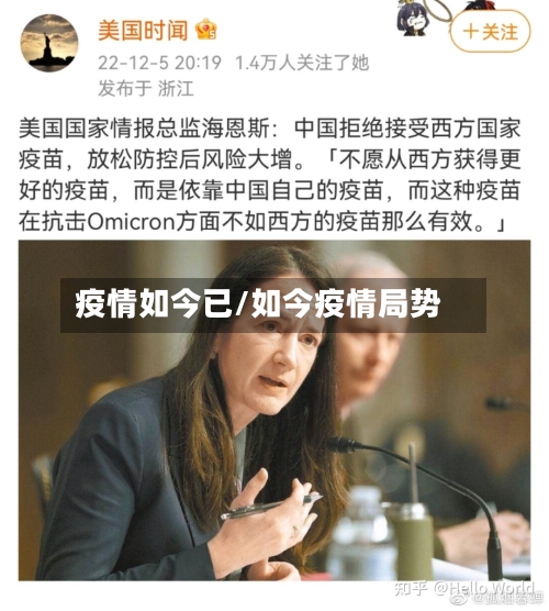 疫情如今已/如今疫情局势