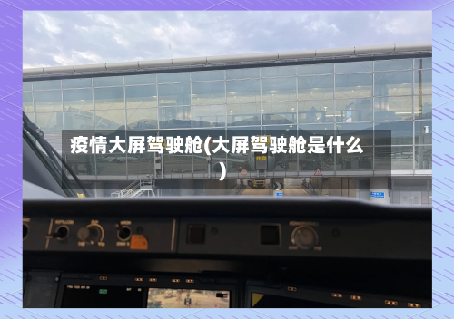疫情大屏驾驶舱(大屏驾驶舱是什么)-第3张图片
