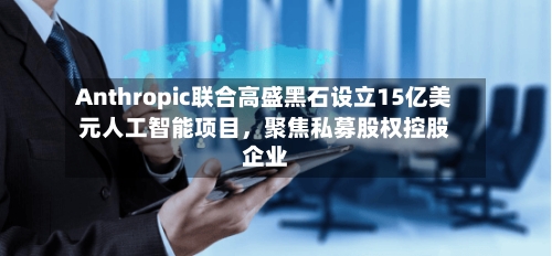 Anthropic联合高盛黑石设立15亿美元人工智能项目，聚焦私募股权控股企业-第3张图片