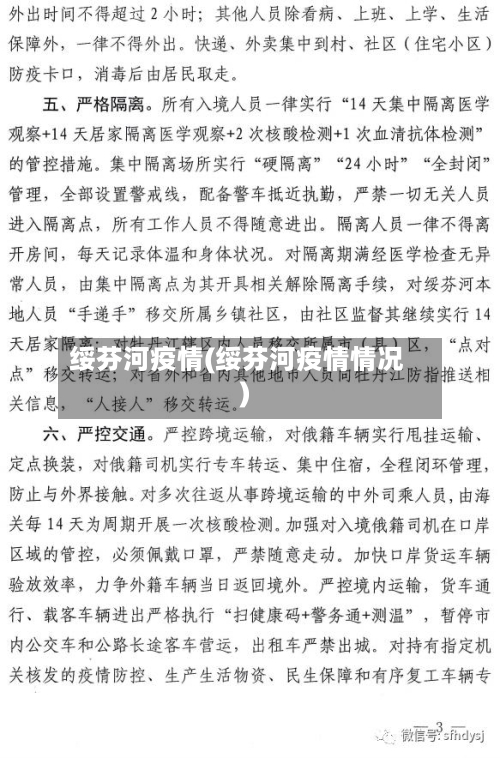 绥芬河疫情(绥芬河疫情情况)