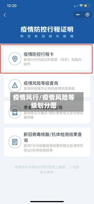 疫情风行/疫情风险等级划分图